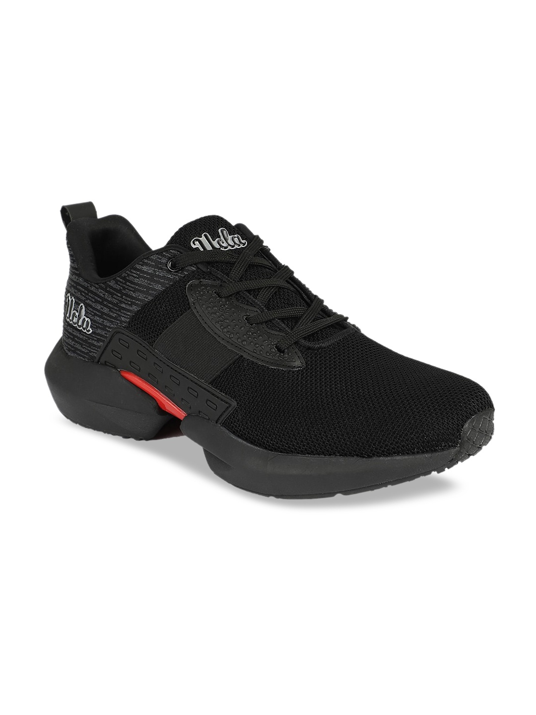 

UCLA Men Black Mesh Mid-Top Running Shoes
