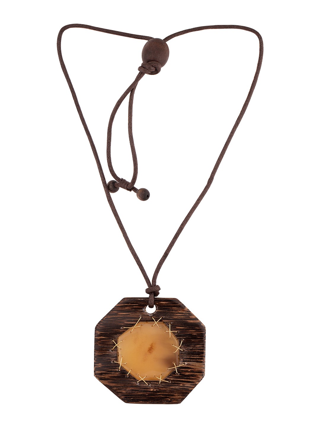 

Voylla Brown Alloy Gold-Plated Necklace