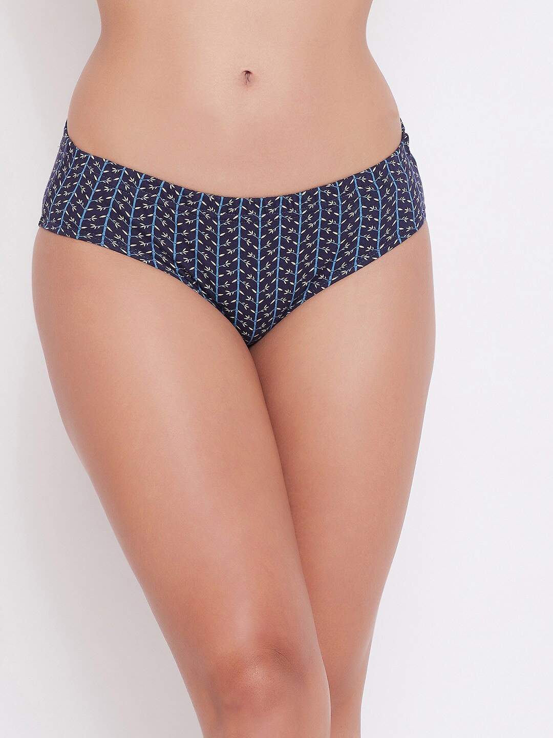 

Clovia Women Blue & White Printed Hipster Briefs PN3227F08