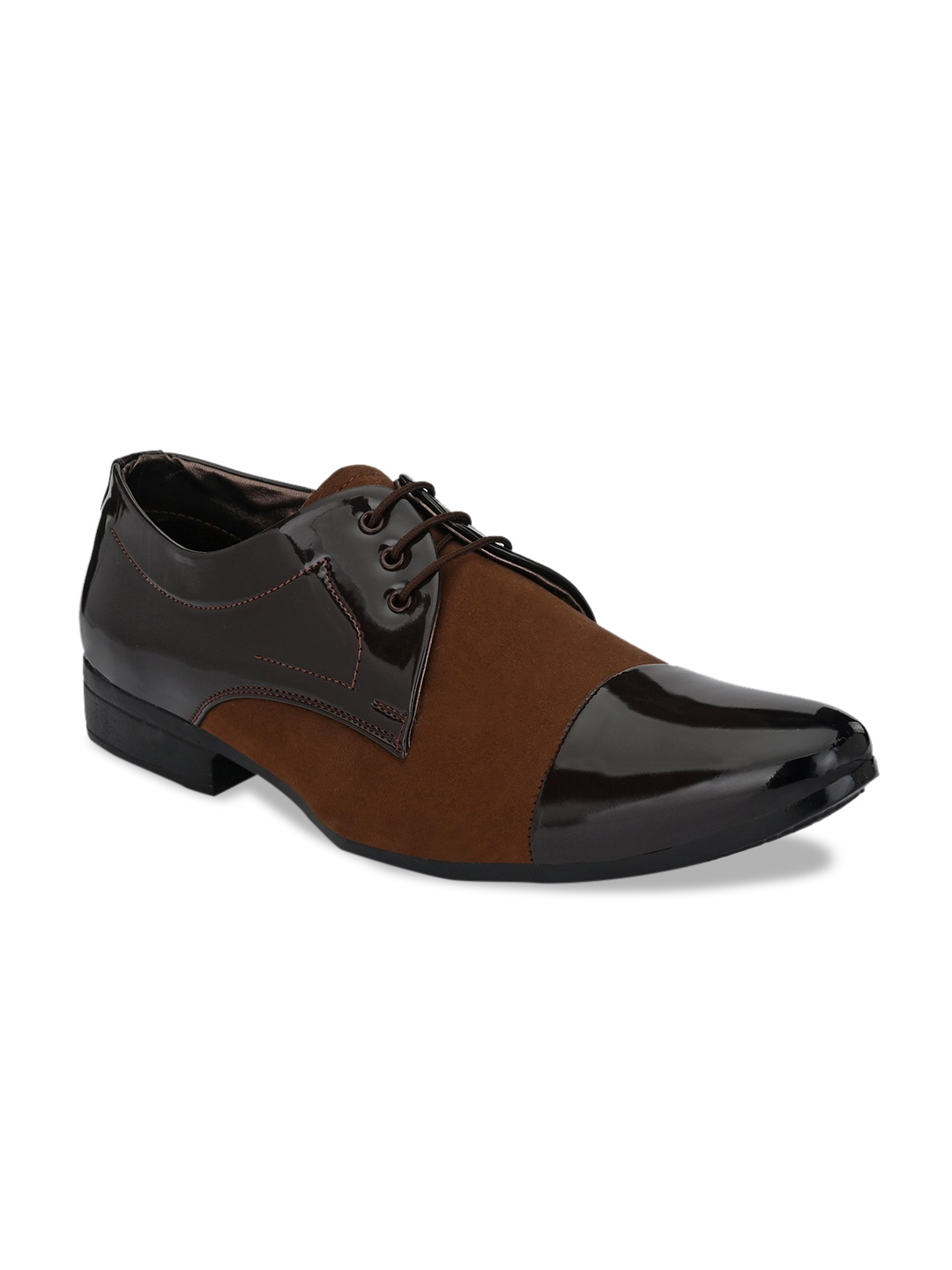 

Ferraiolo Men Brown Solid Formal Derbys