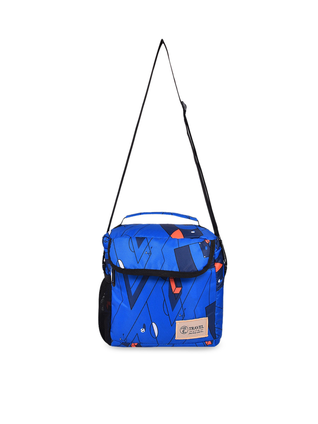 

NOW & ZEN Blue Printed Handheld Bag