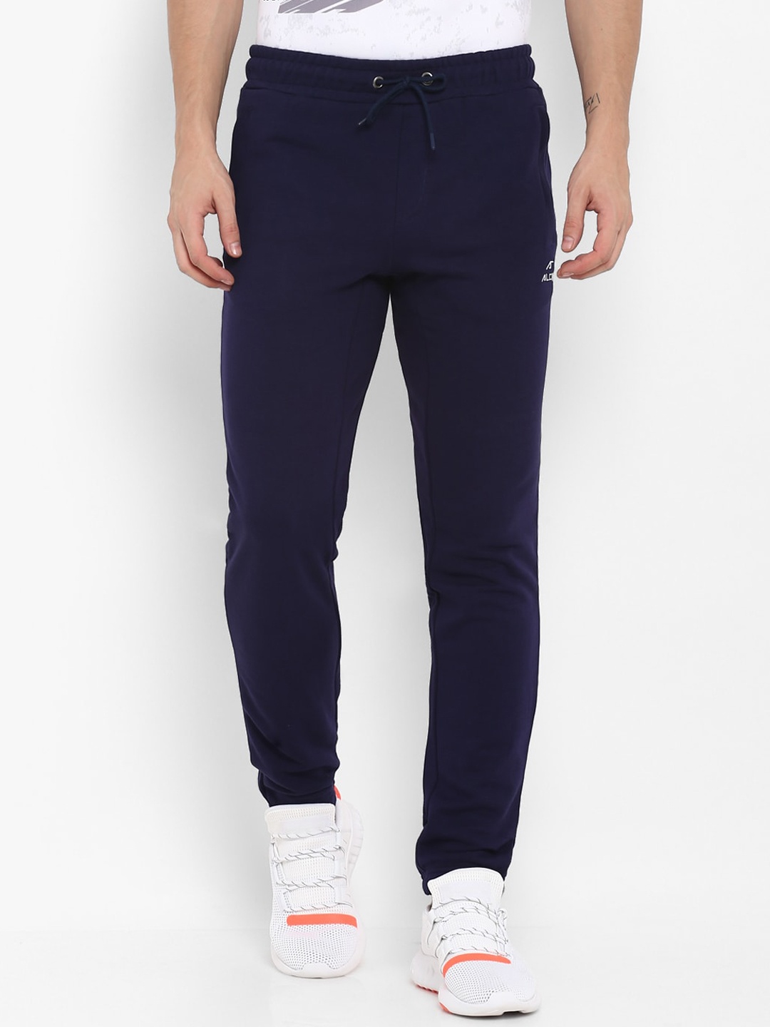 

Alcis Men Navy Blue Solid Slim-Fit Track Pants