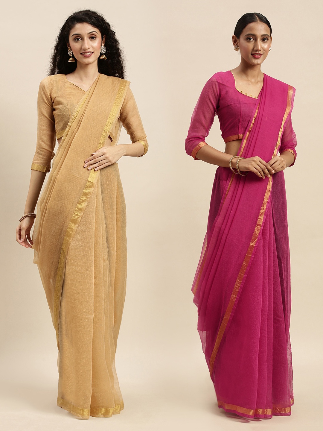 

Florence Mustard Solid Art Silk Saree