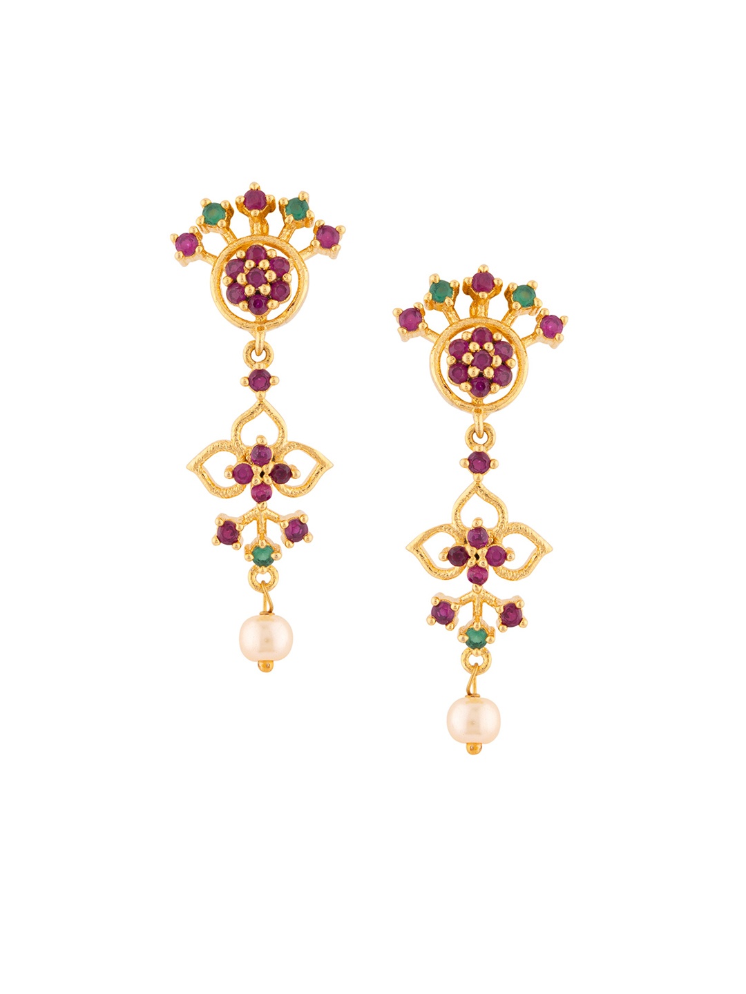 

Voylla Gold-Toned Contemporary Studs