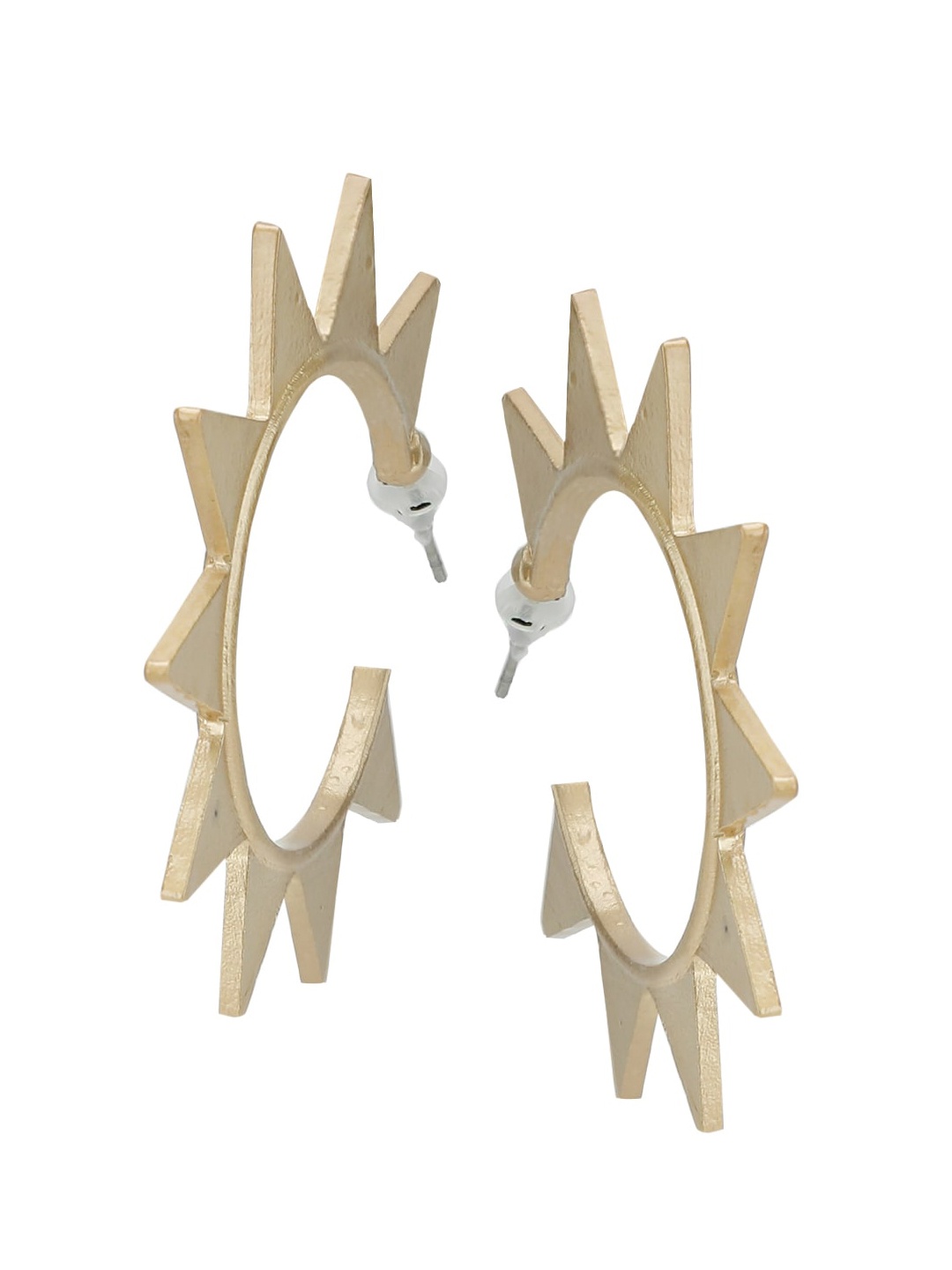 

Kazo Gold-Toned Spiked Half Hoop Earrings
