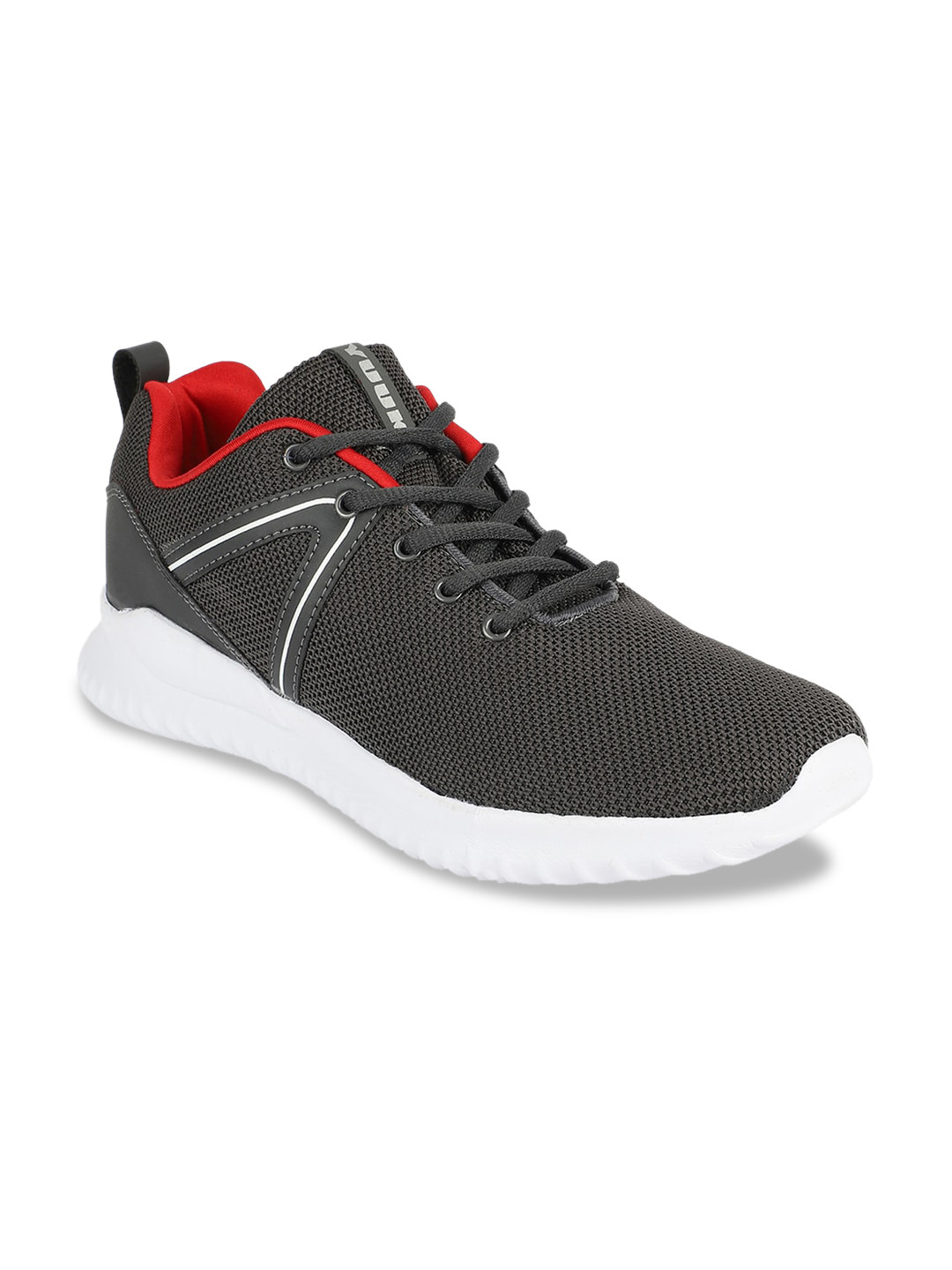 

Yuuki Men Charcoal Grey Mesh Running Shoes