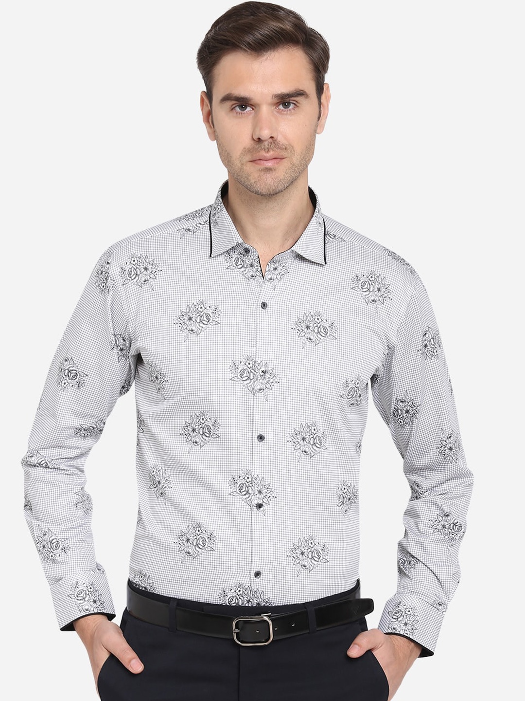 

JB STUDIO Men Multicoloured Slim Fit Printed Casual Shirt, Multi