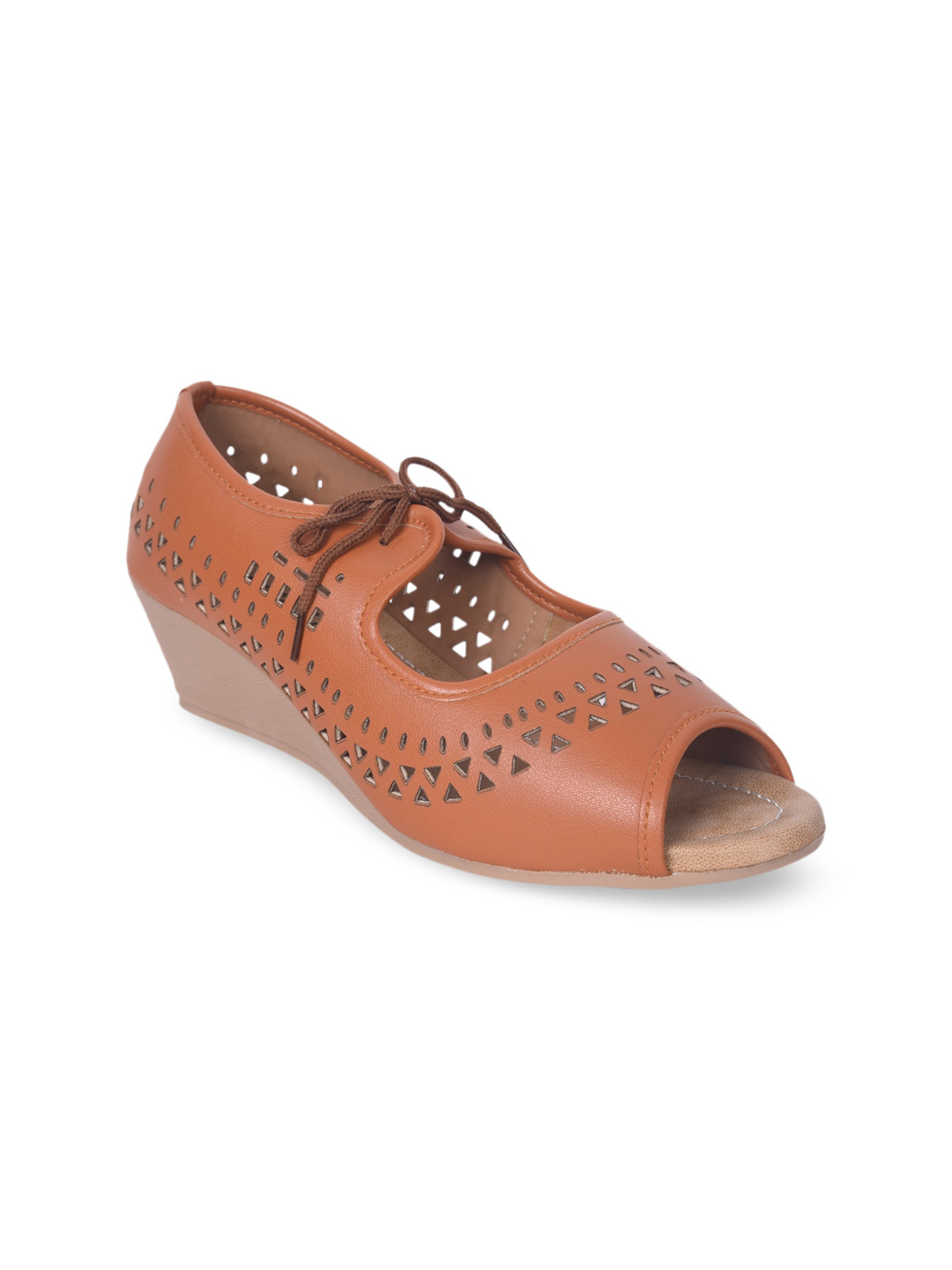 

Ajanta Women Tan Brown Solid Wedges