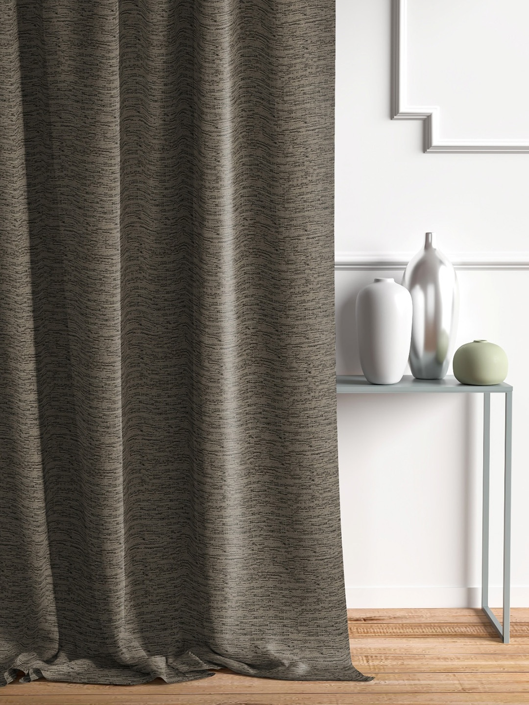 

DDecor Grey Single Door Curtain