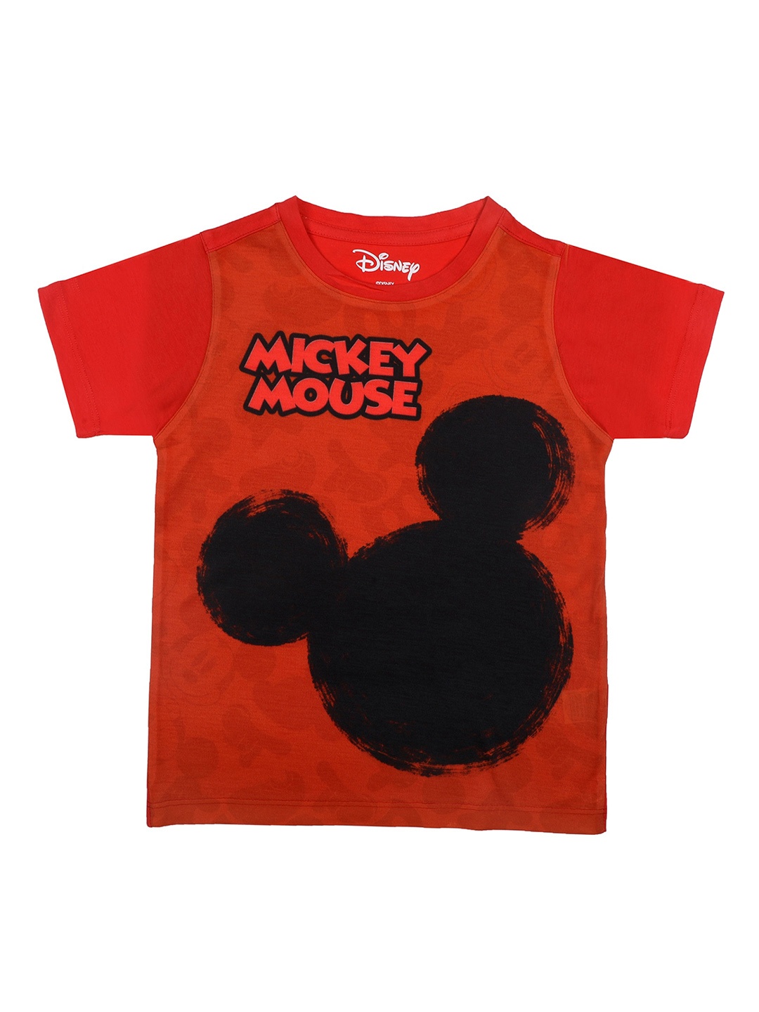 

Disney by Wear Your Mind Boys Red Solid Round Neck T-shirt