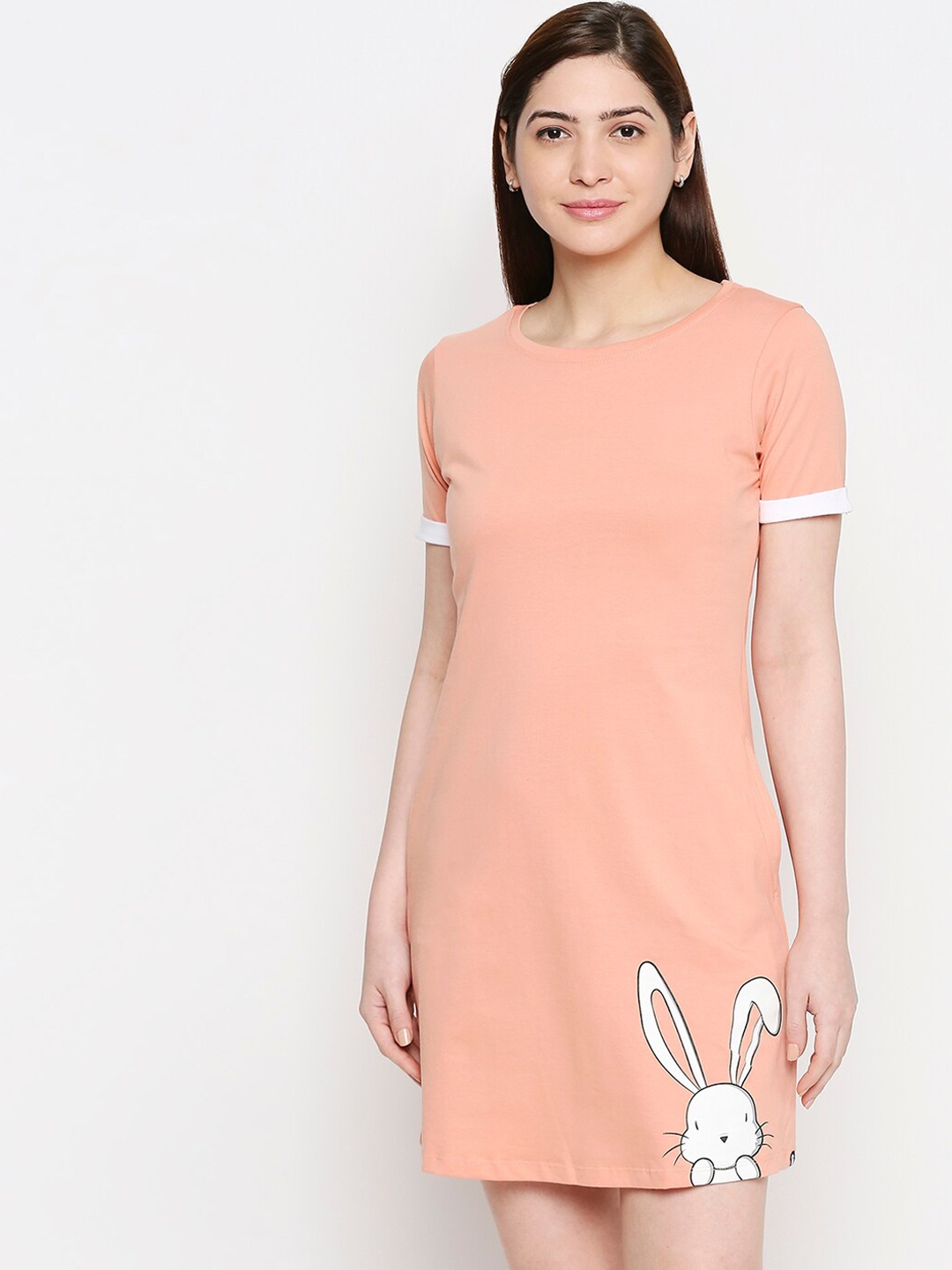 

The Souled Store Women Pink Solid A-Line Dress