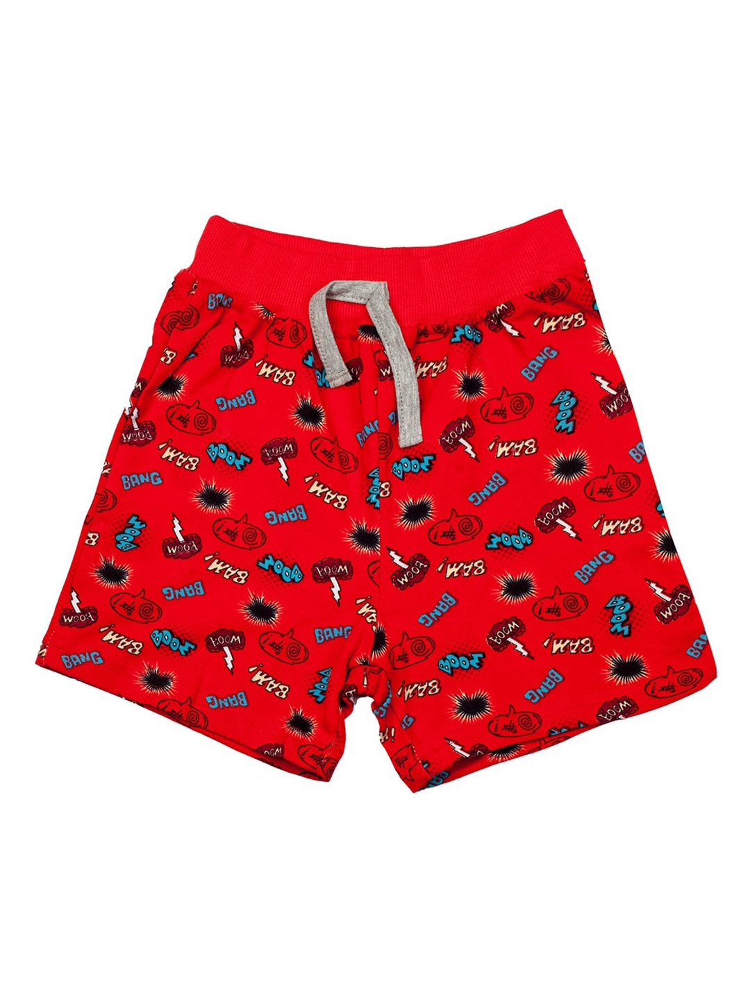

Zoom Minimondo Unisex Kids Red Printed Regular Fit Regular Shorts