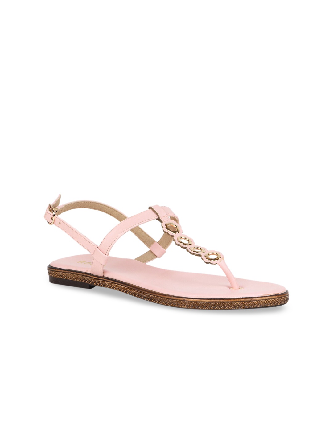

Rocia Women Pink Embellished T-Strap Flats