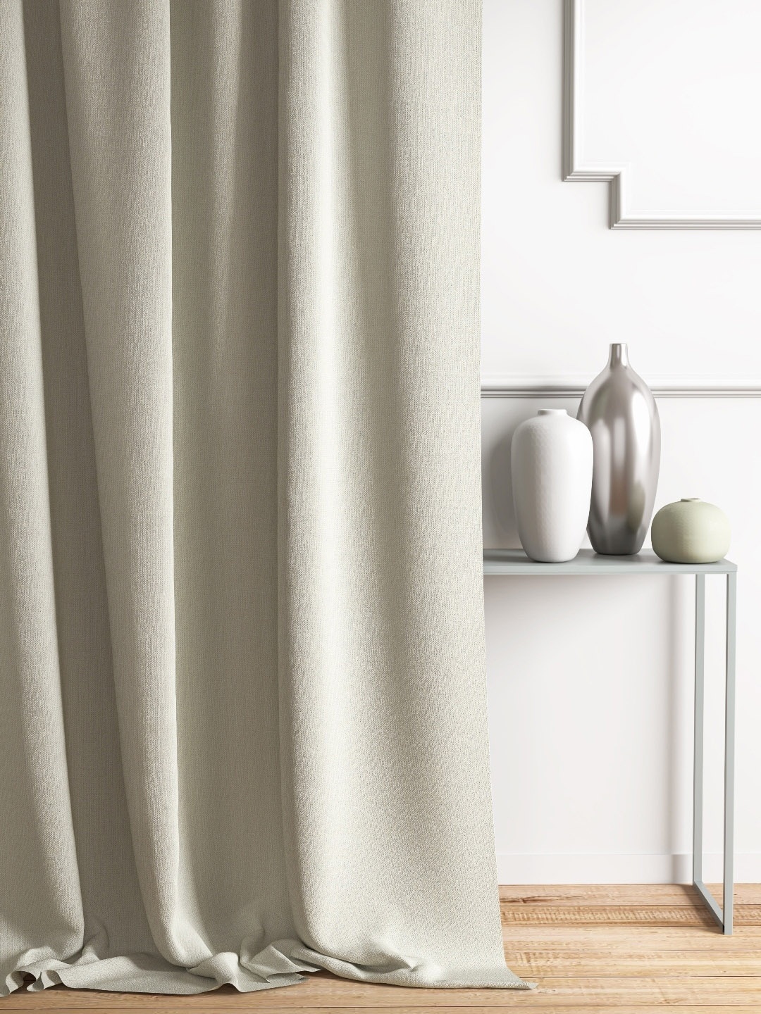 

DDecor Beige Single Sheer Curtain