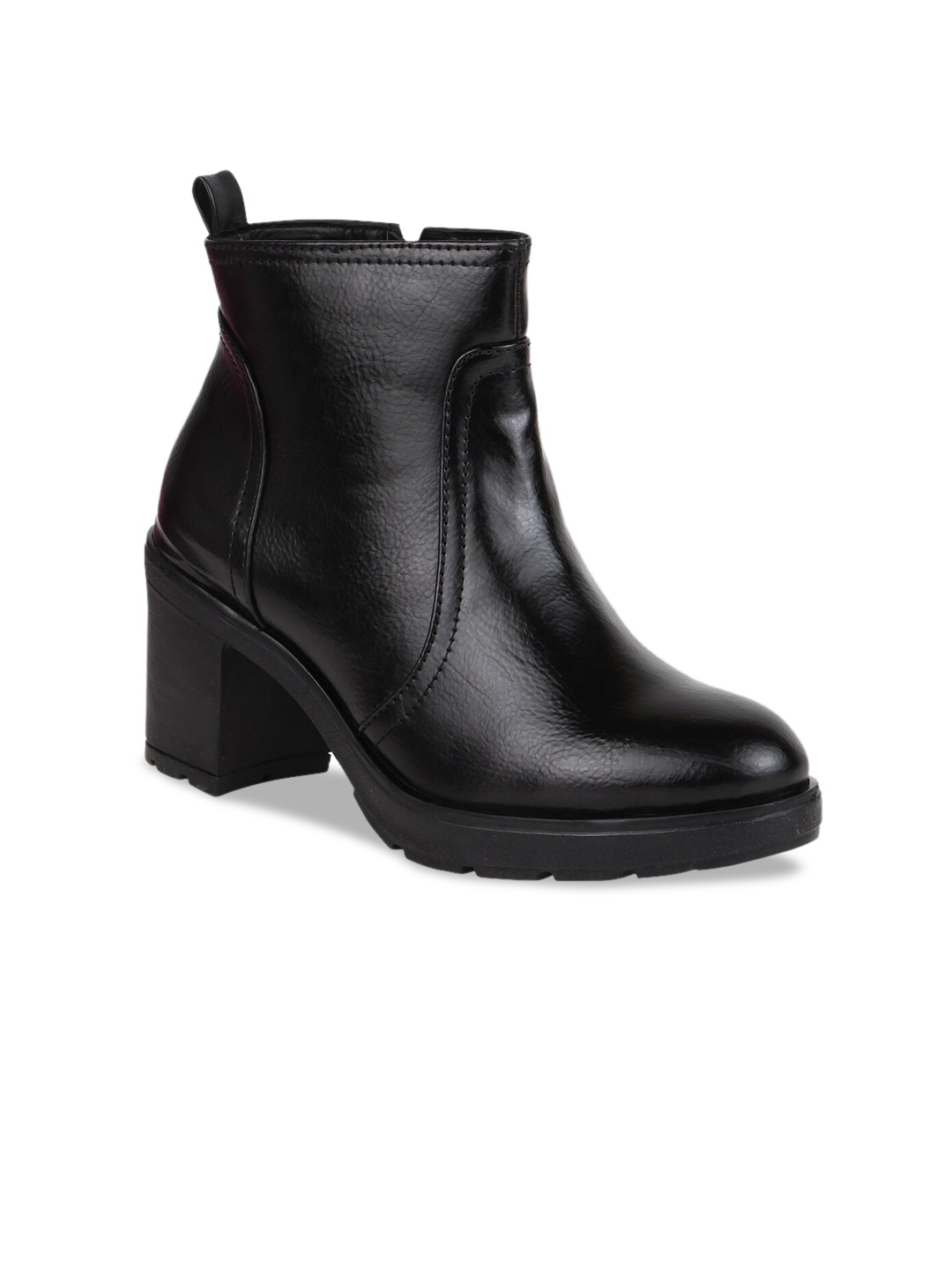 

Rocia Women Black Solid Heeled Boots