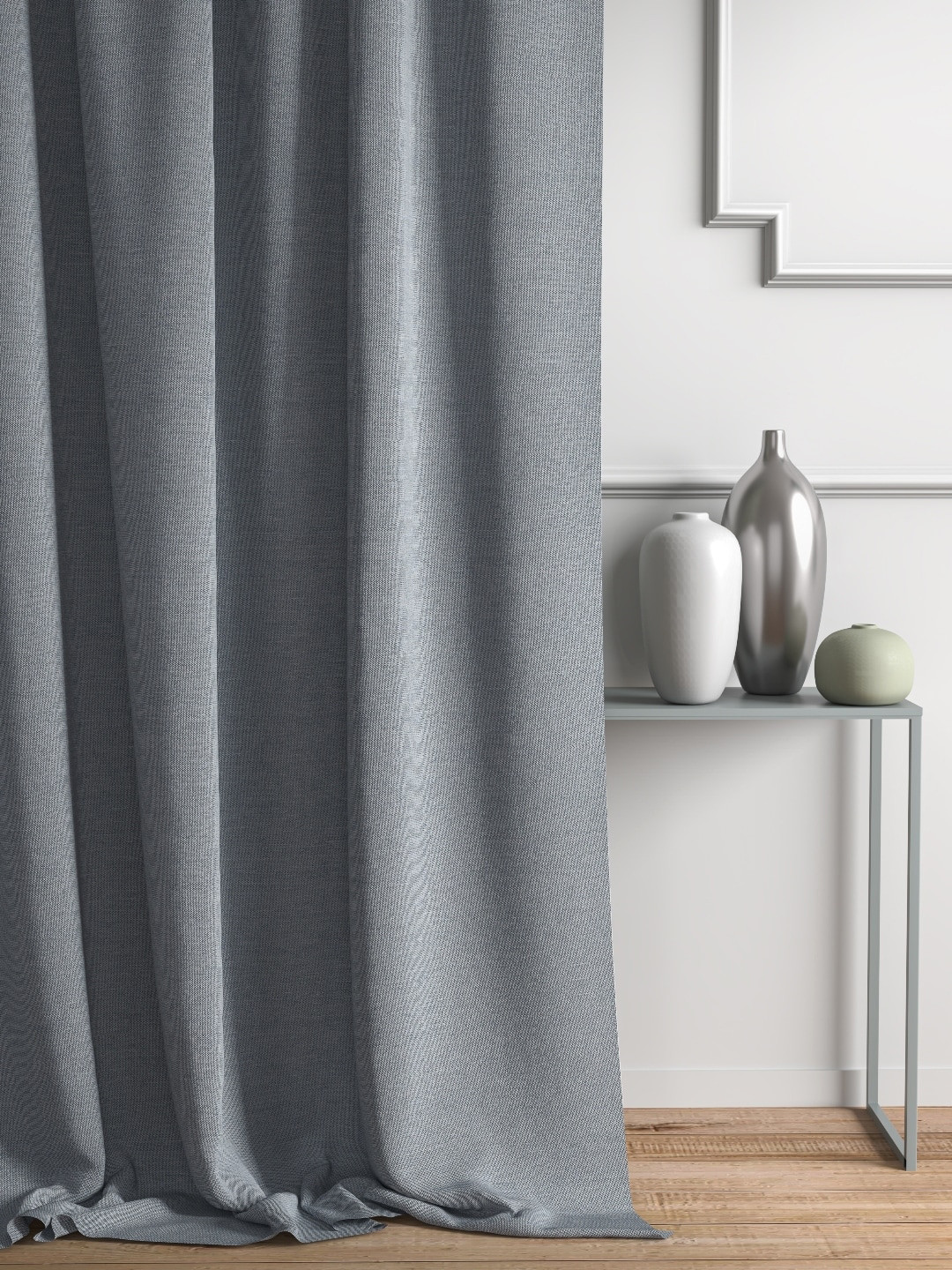 

DDecor Grey Single Sheer Curtain Curtain