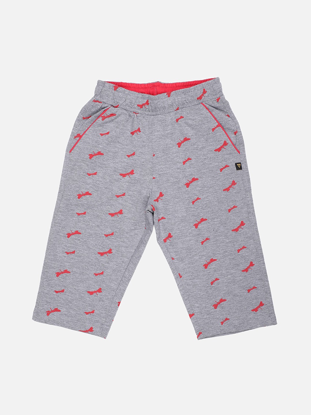 

PROTEENS Girls Grey Melange Printed