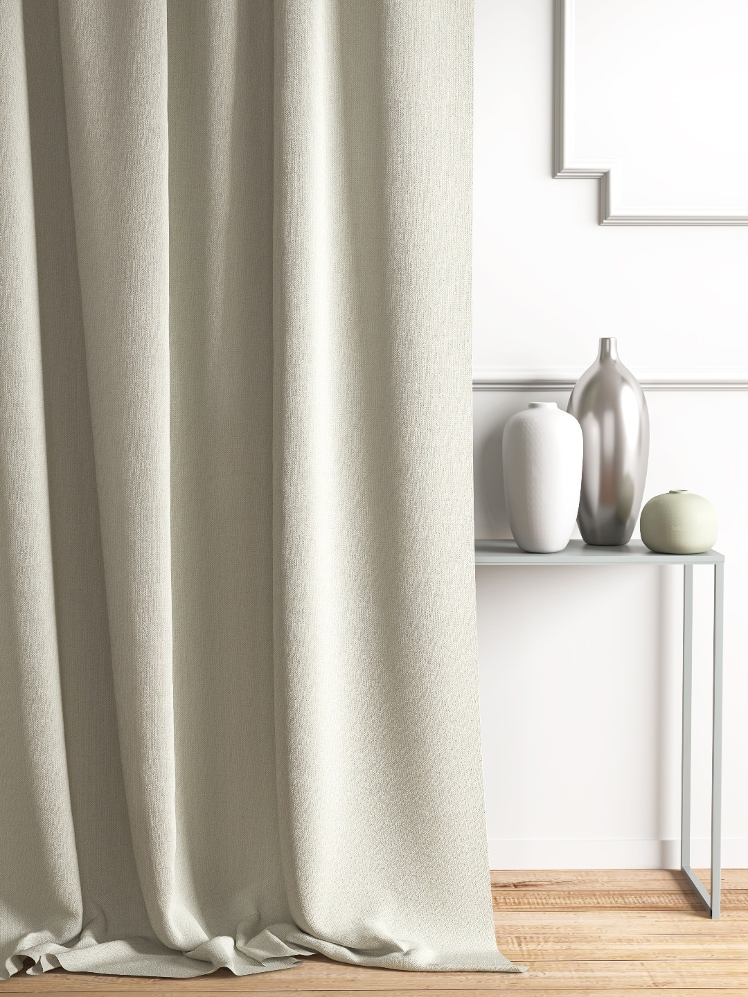 

DDecor Beige Single Sheer Curtain Curtain