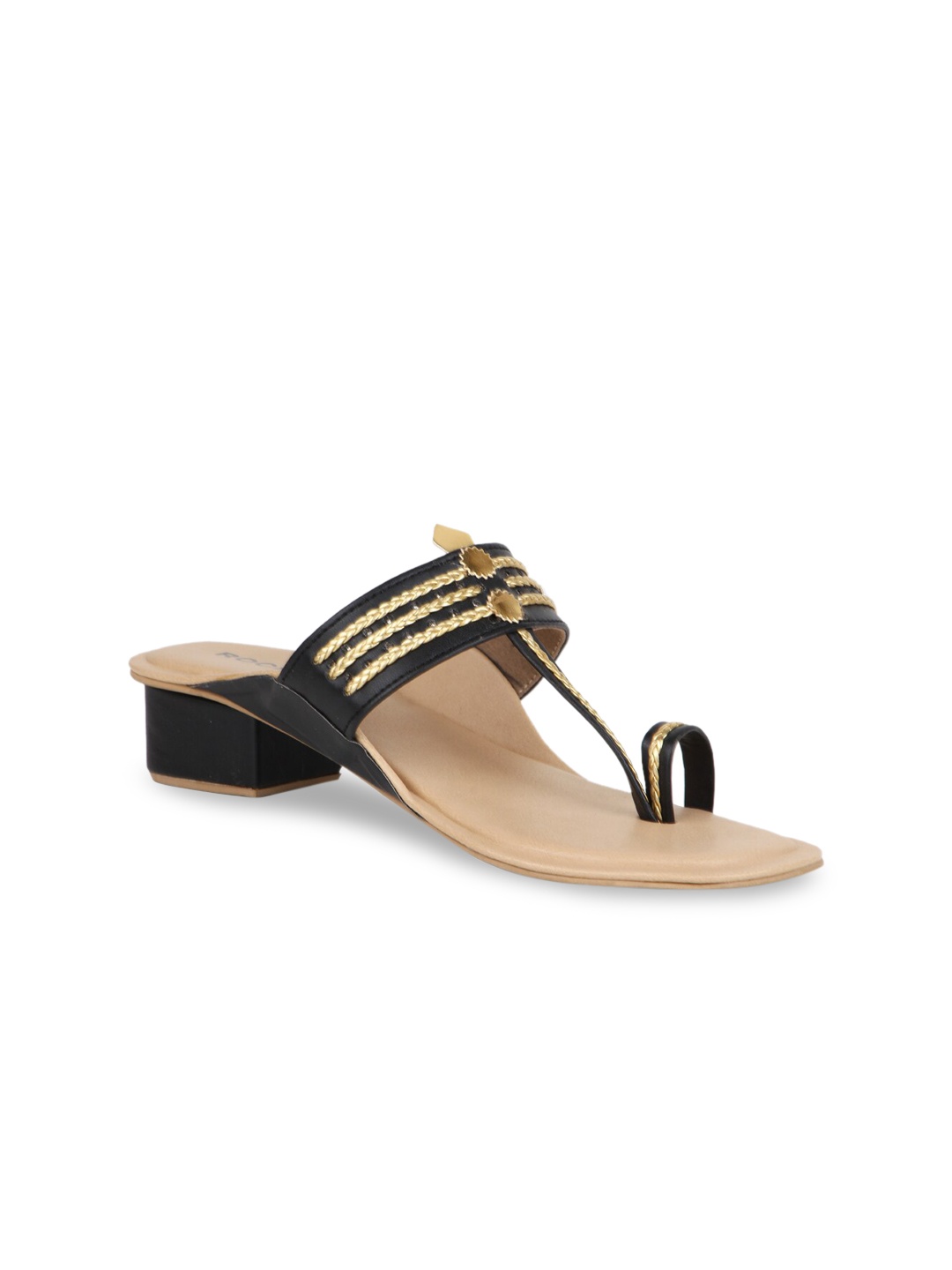 

Rocia Women Black Woven Design Sandals