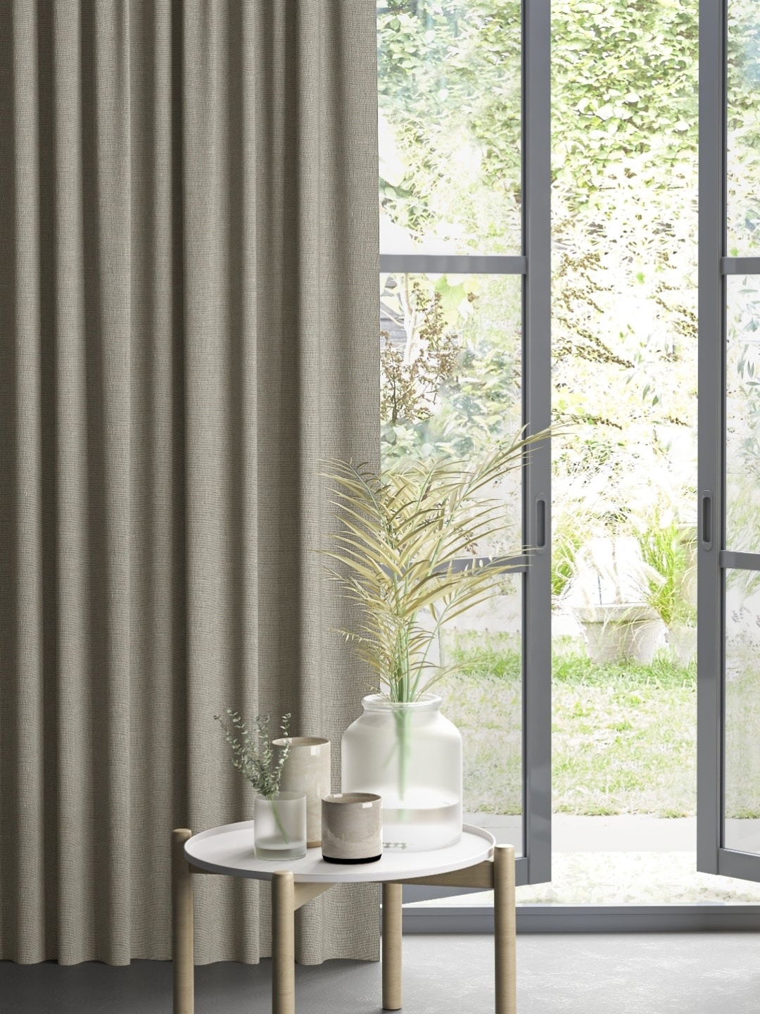 

DDecor Brown Single Sheer Curtain