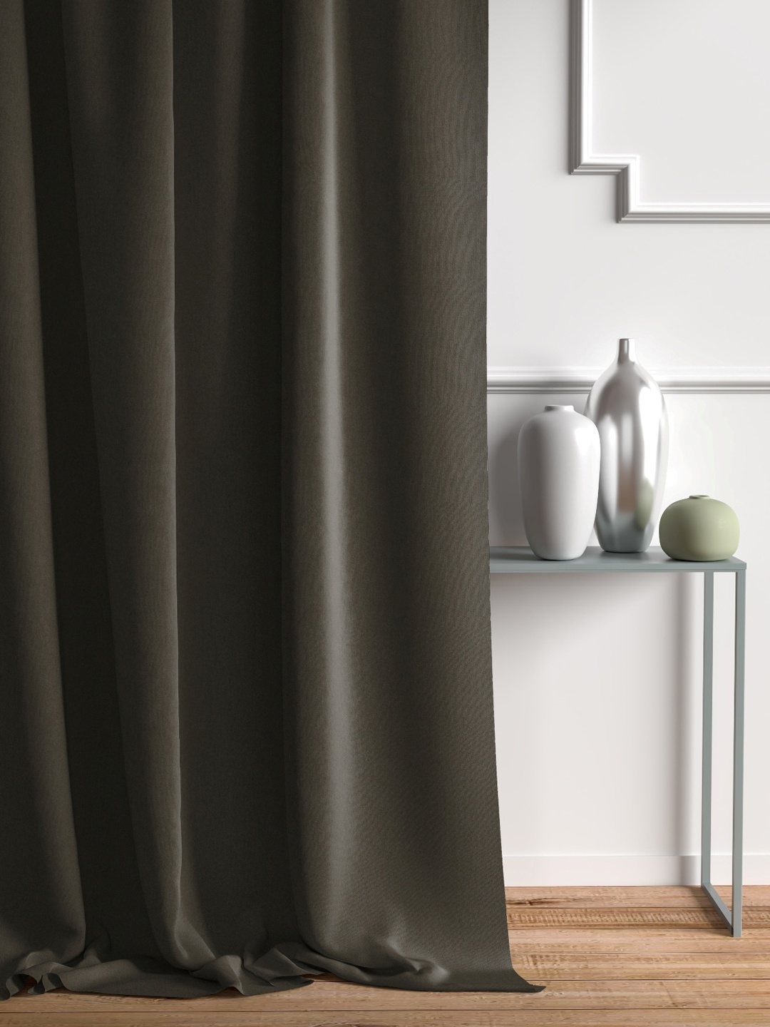 

DDecor Brown Single Sheer Curtain Curtain