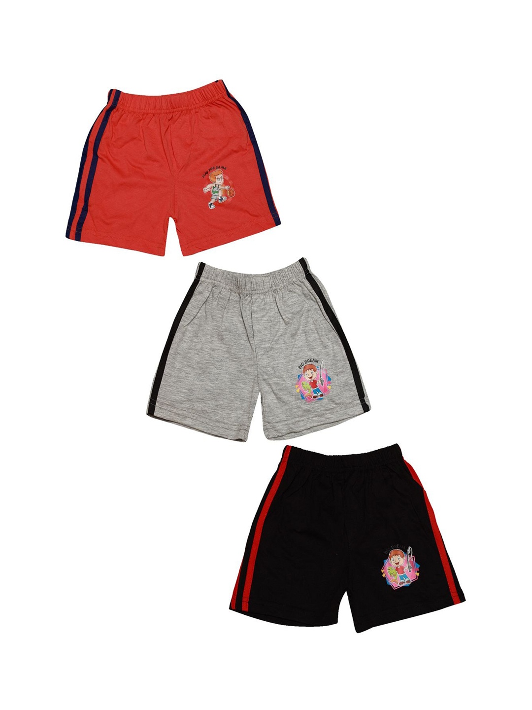 

Zoom Minimondo Kids Pack of 3 Assorted Regular Shorts