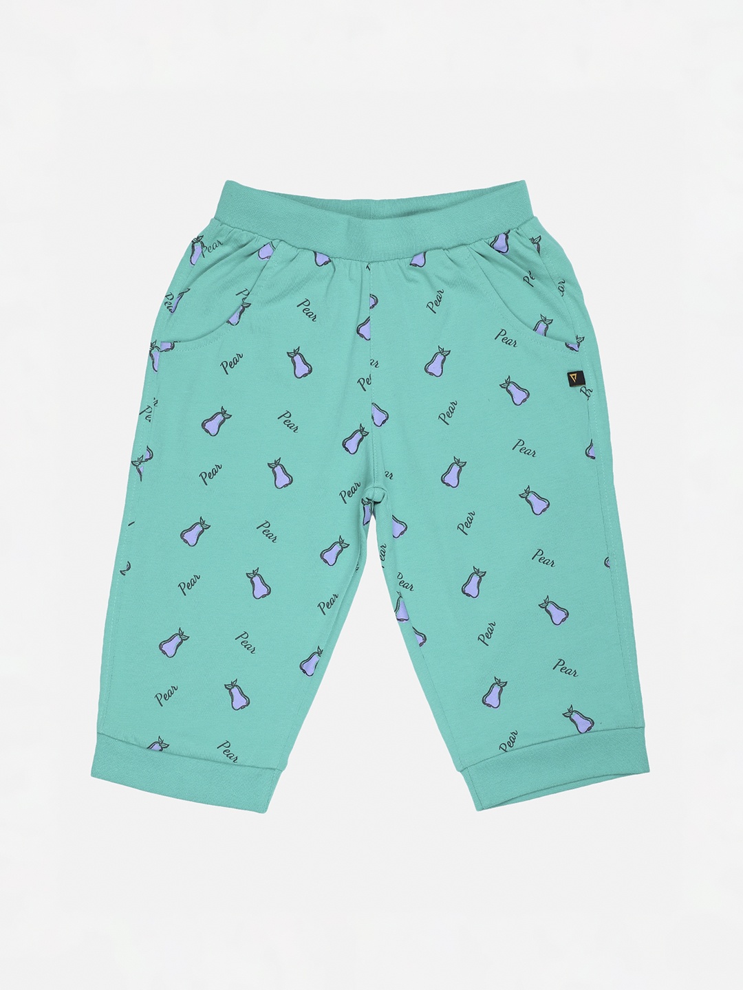 

PROTEENS Girls Green Printed Regular Fit Capris