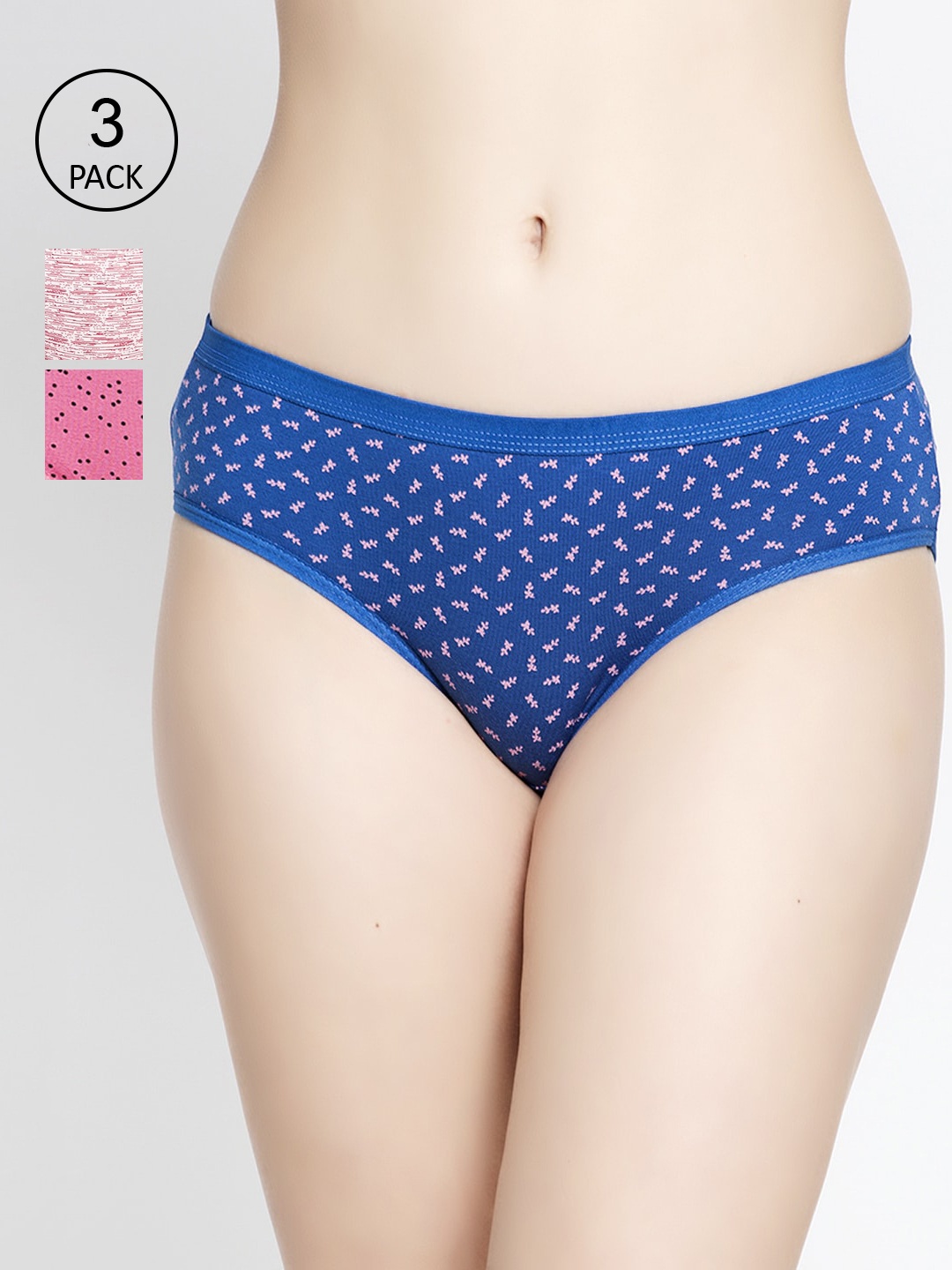 

GRACIT Women Pack Of 3 Assorted Hipster Briefs PW27-03-05-15