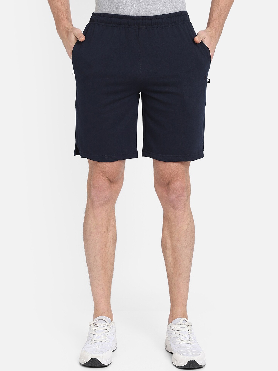 

PROTEENS Men Navy Blue Solid Regular Fit Shorts