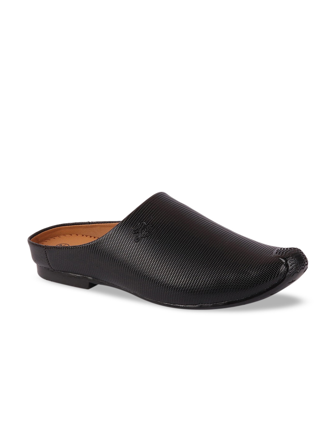 

FAUSTO Men Black Textured Slip-On Sneakers