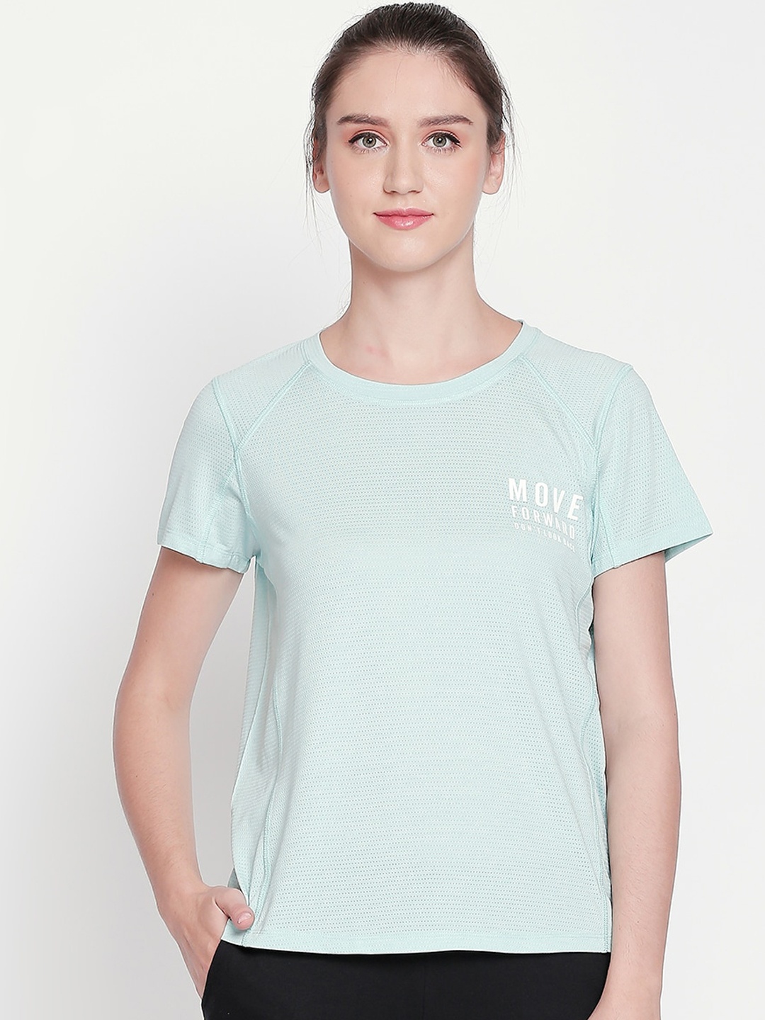 

Ajile by Pantaloons Women Green Solid Top