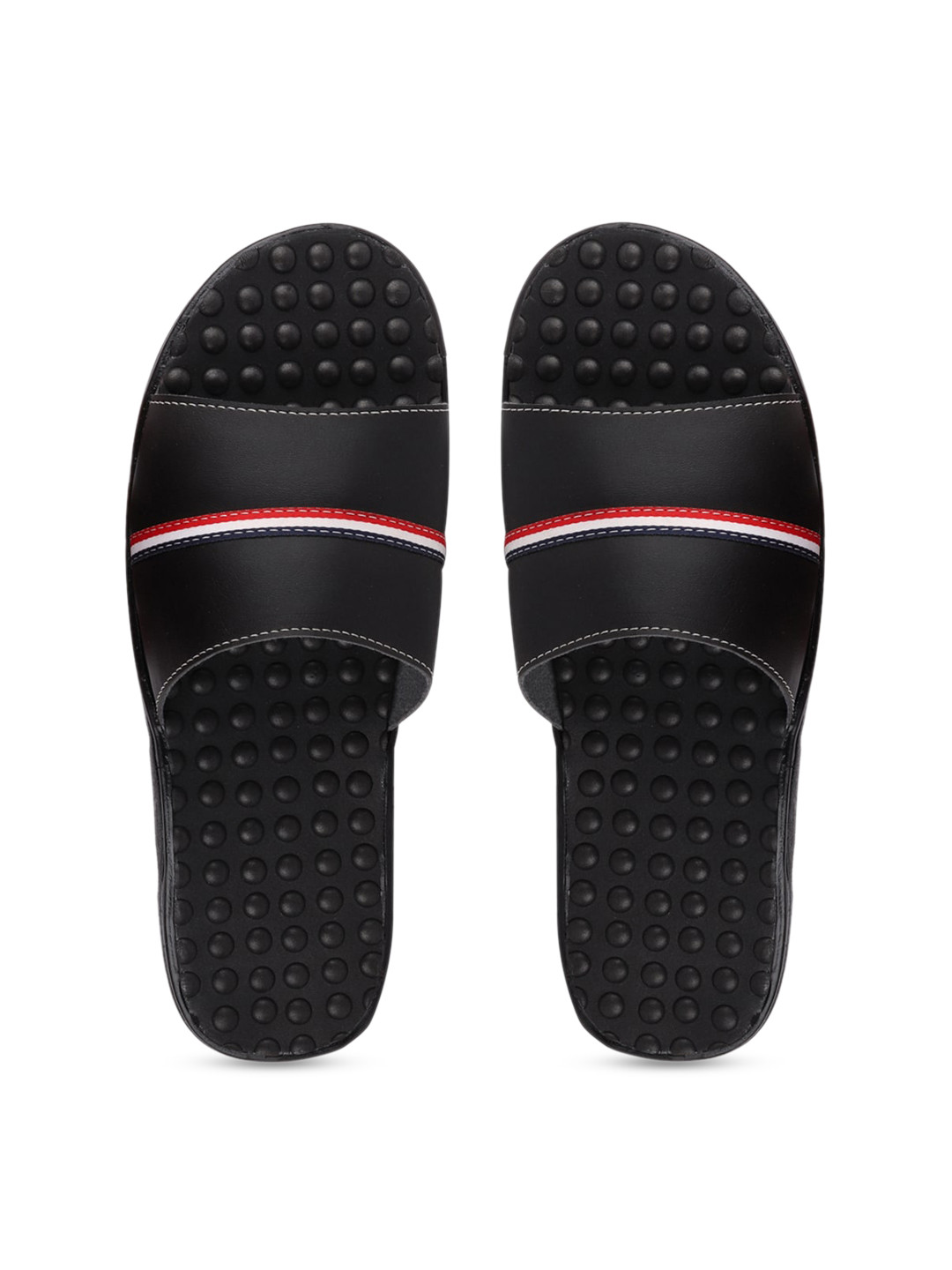 

FAUSTO Men Black Striped Sliders