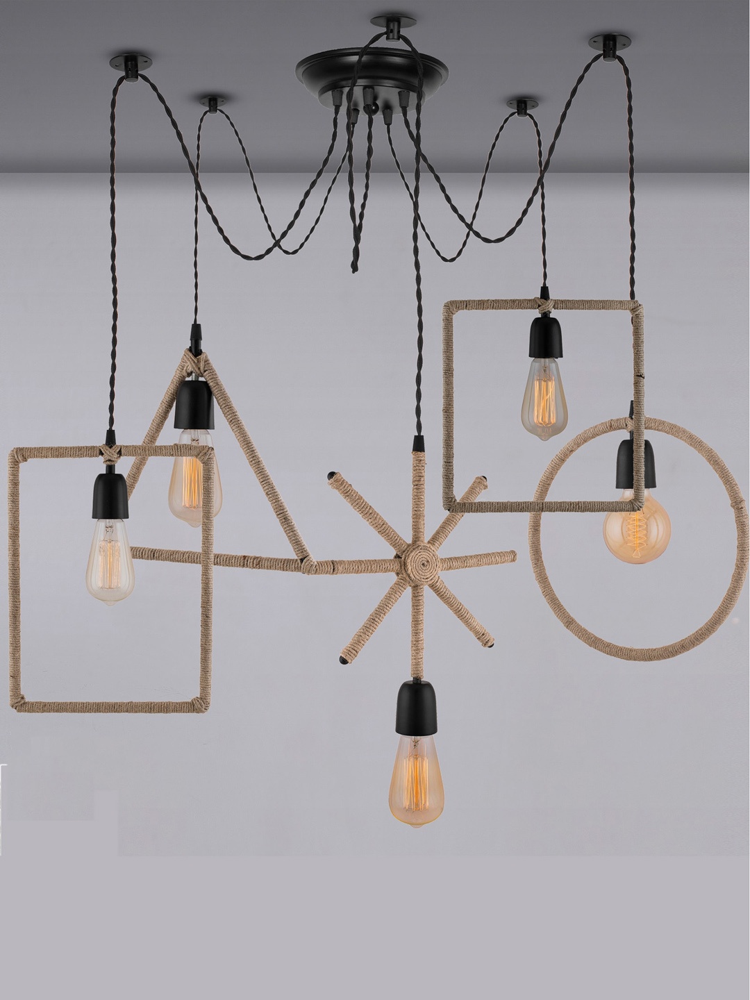 

Homesake Black Solid Contemporary Cluster Light