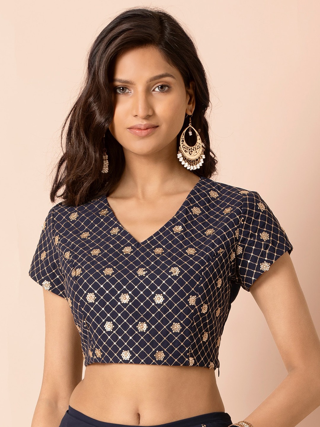 

Rang by Indya Women Blue Printed Top