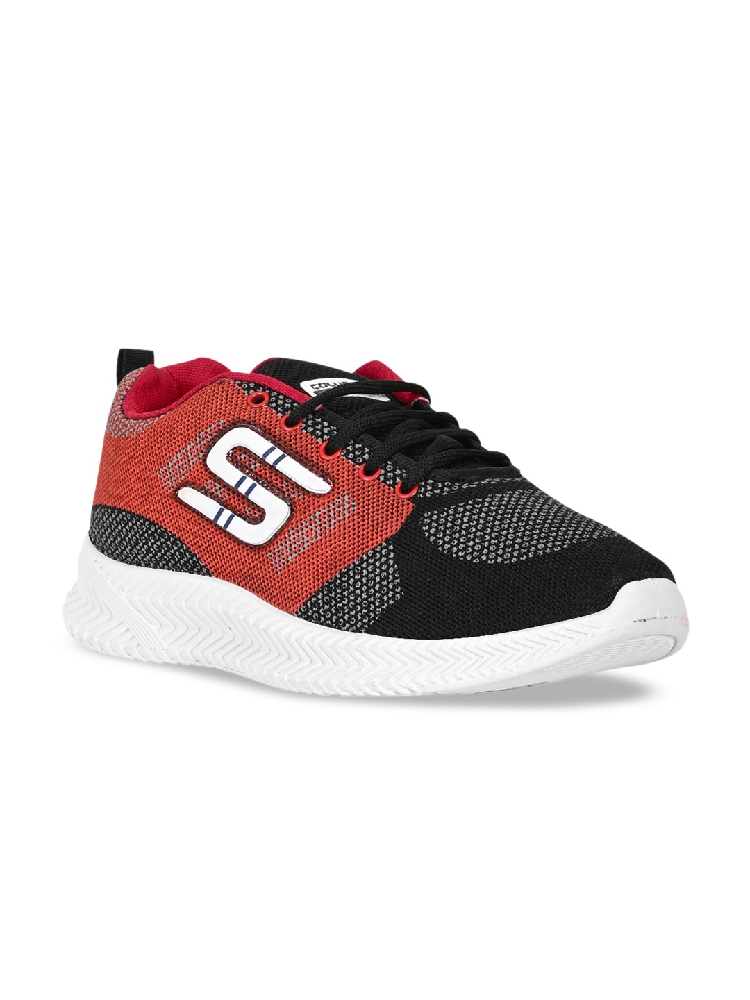 

Columbus Men Red Mesh Running Shoes