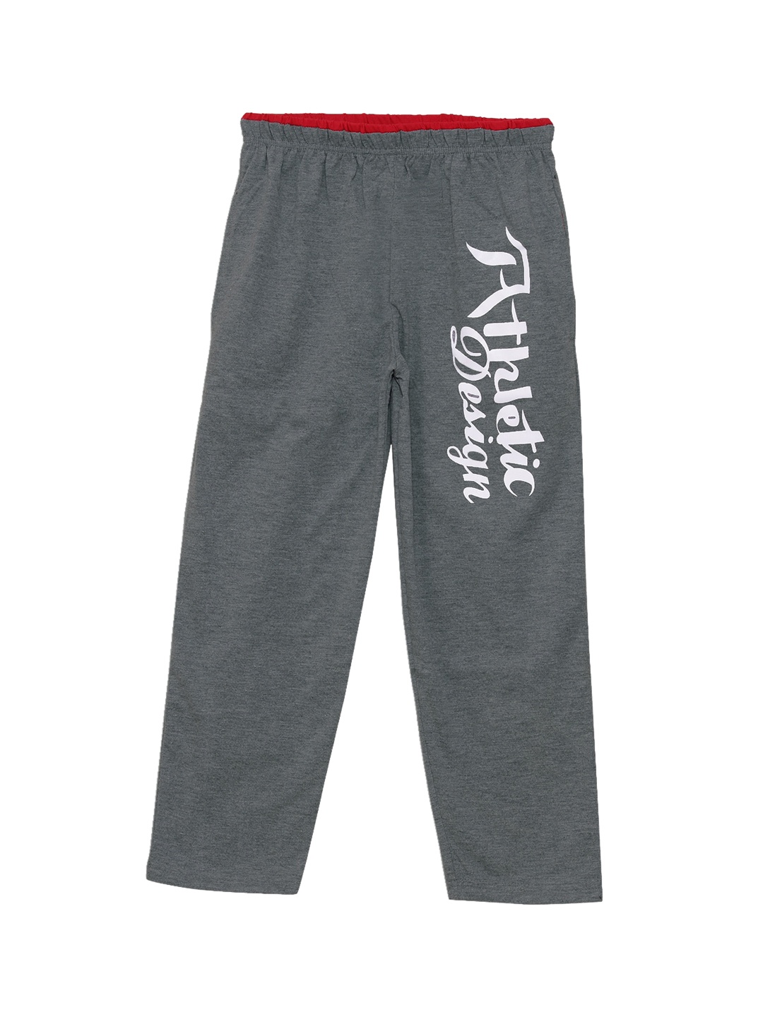 

SWEET ANGEL Boys Grey Solid Straight-Fit Track Pants