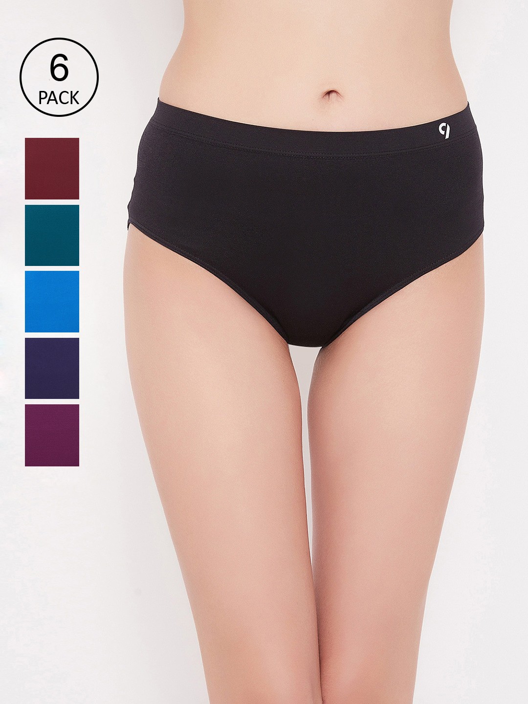 C9 AIRWEAR Women Pack Of 6 Seamless Assorted Basic Briefs