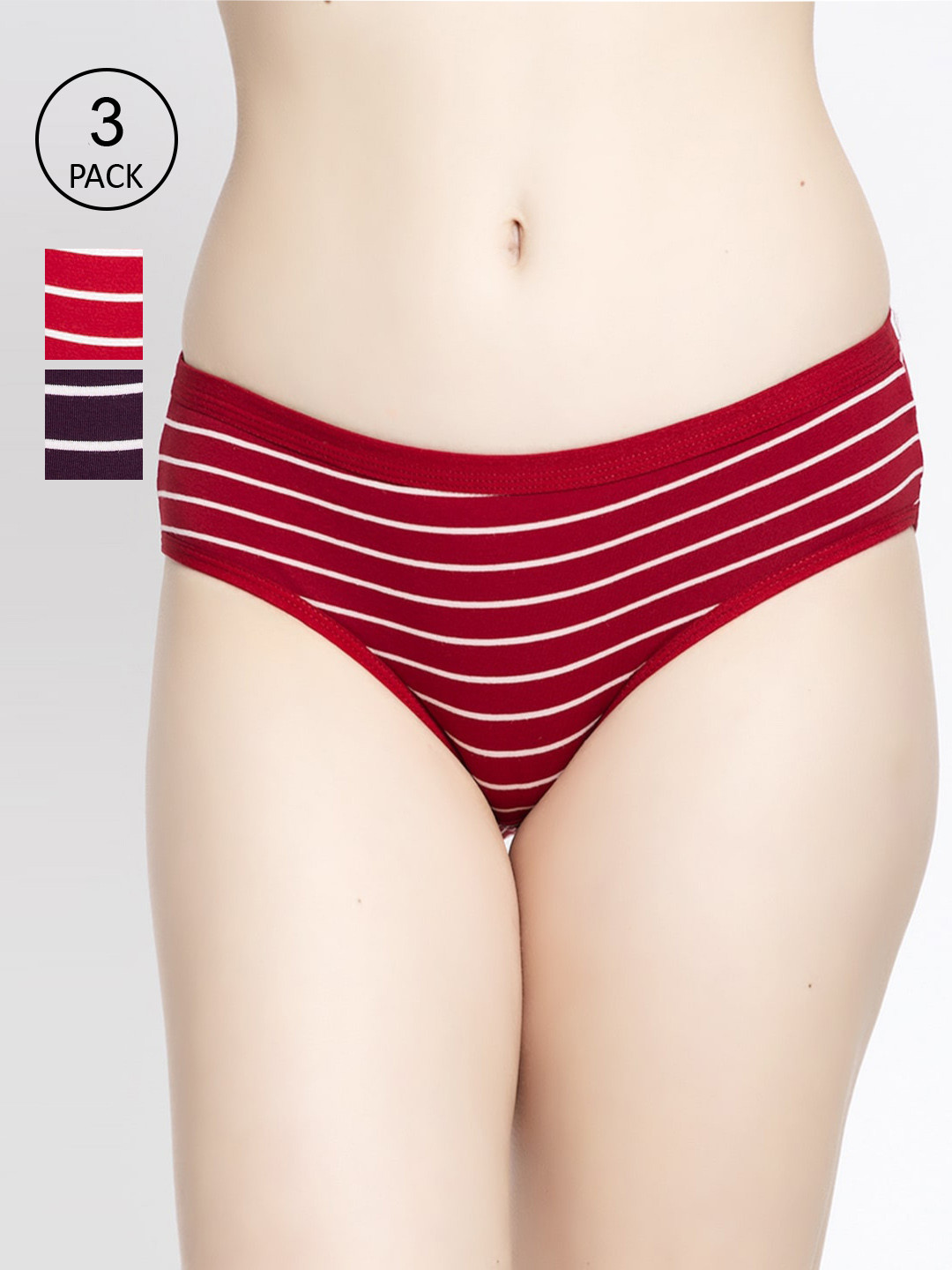 

GRACIT Women Pack Of 3 Assorted Hipster Briefs PW25-03-14-16