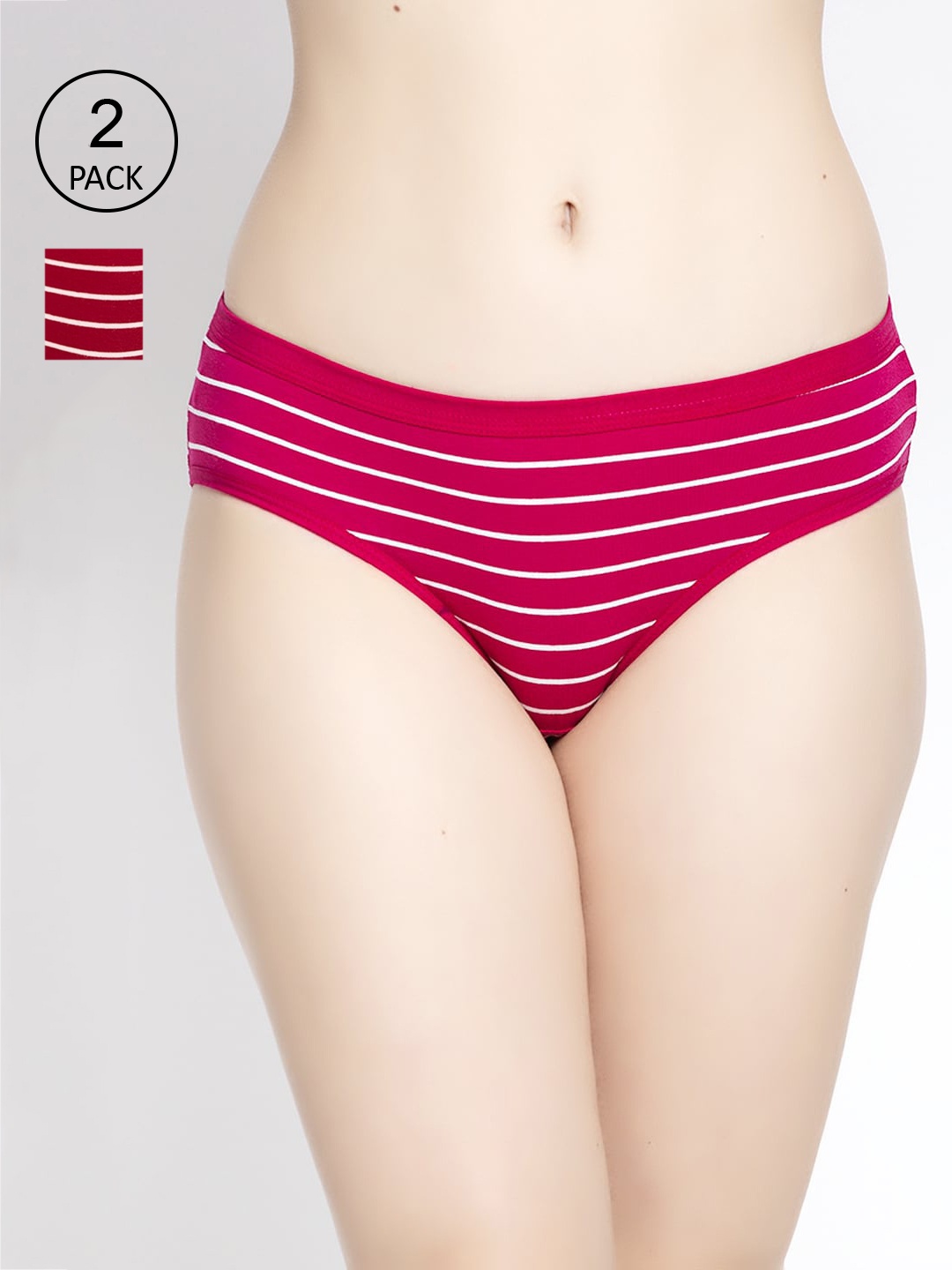 

GRACIT Women Pack of 2 Assorted Hipster Briefs PW25-07-14