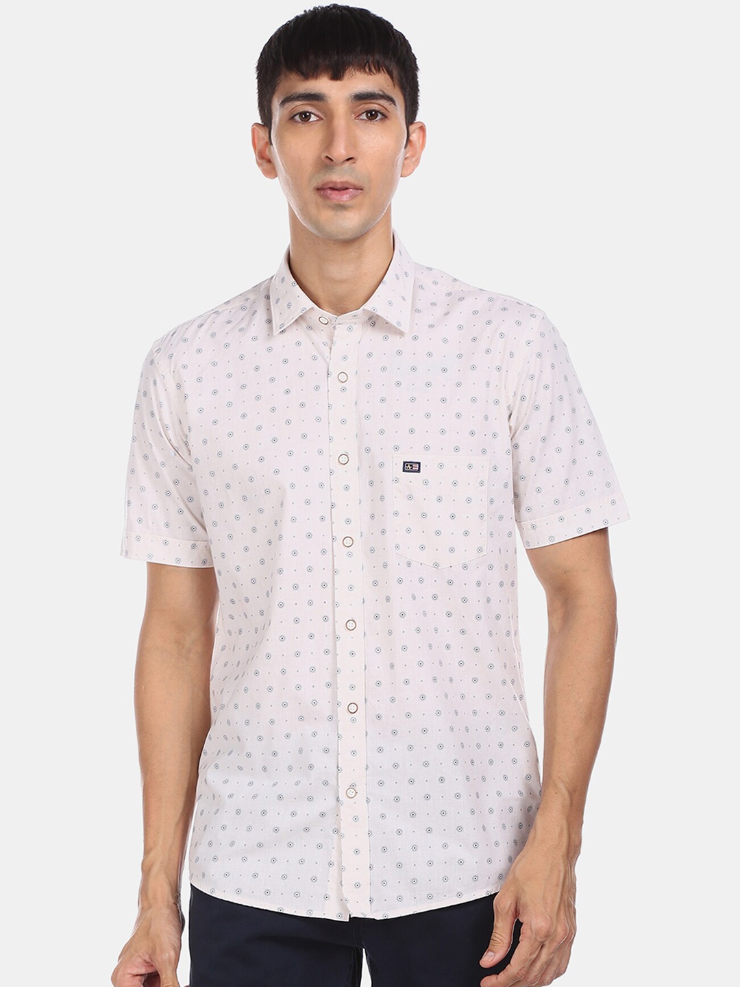 

Arrow Sport Men Beige Regular Fit Printed Casual Shirt