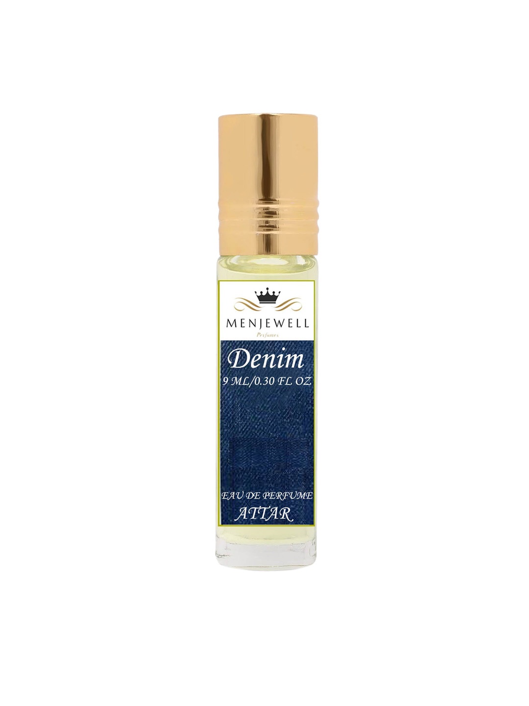 

Menjewell Unisex Fragrances Denim Strong Attar 9 ml, Transparent