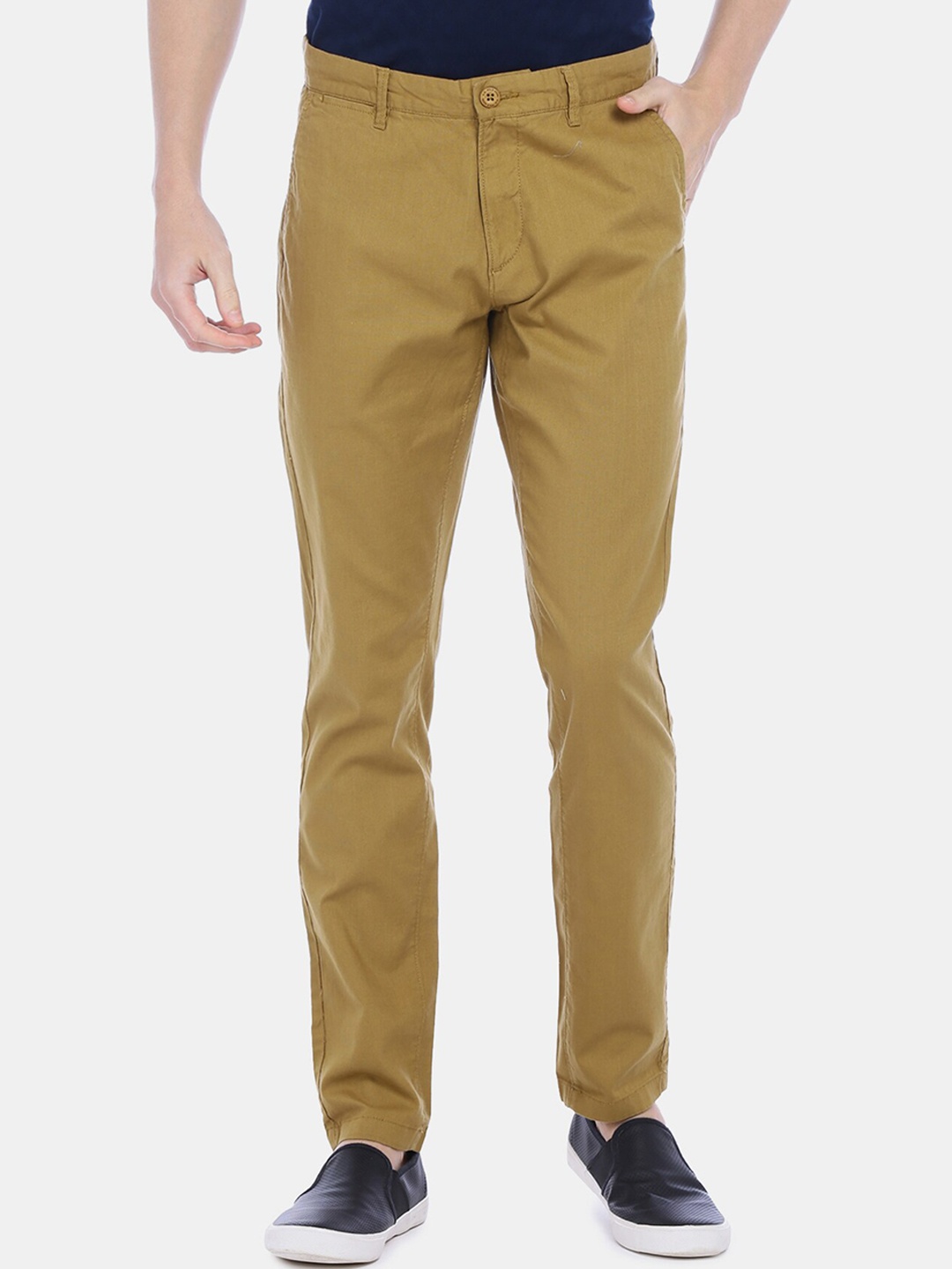 

U.S. Polo Assn. Men Brown Regular Fit Solid Chinos