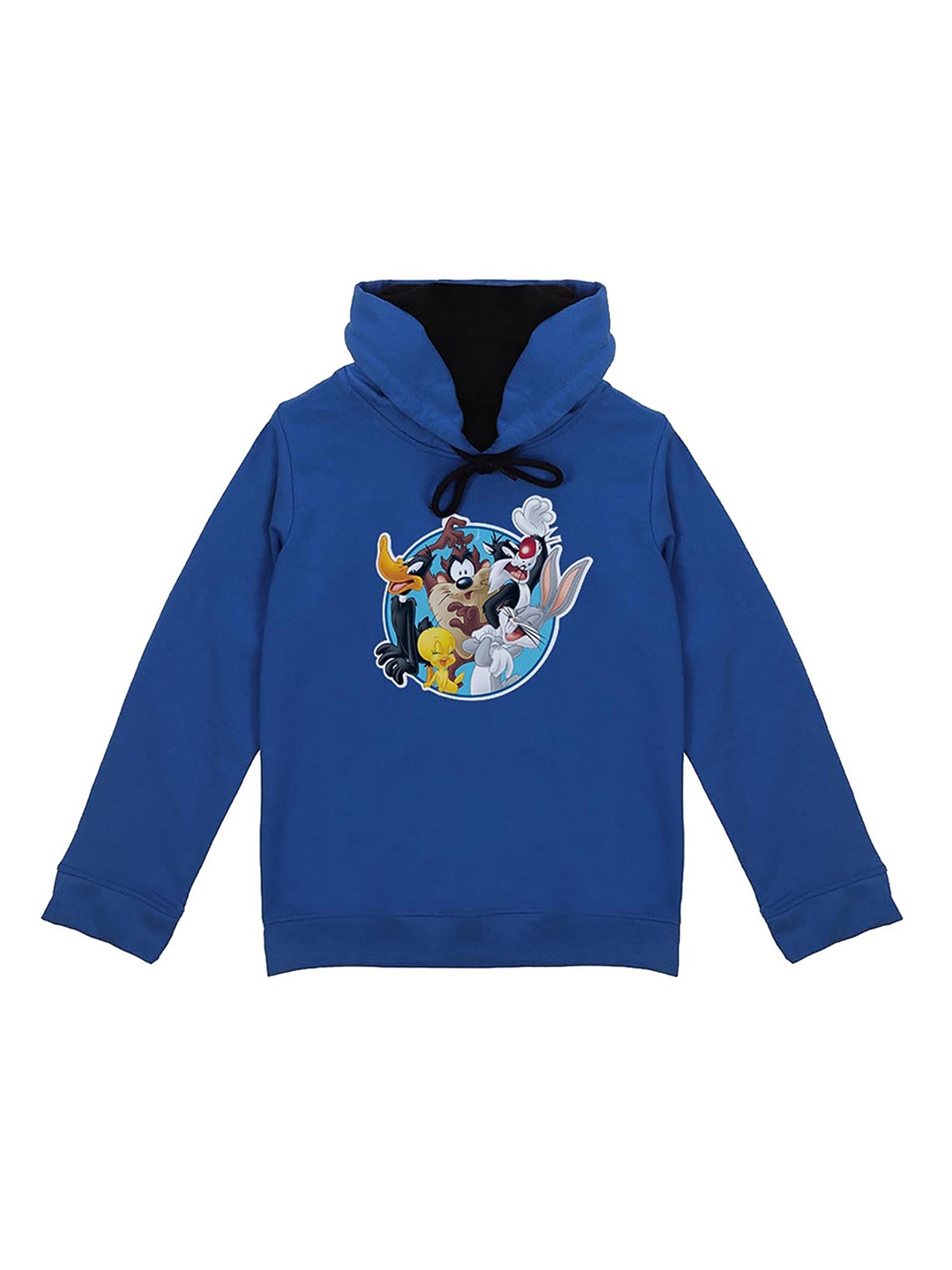 

Looney Tunes Boys Blue Printed Hooded Sweatshirt