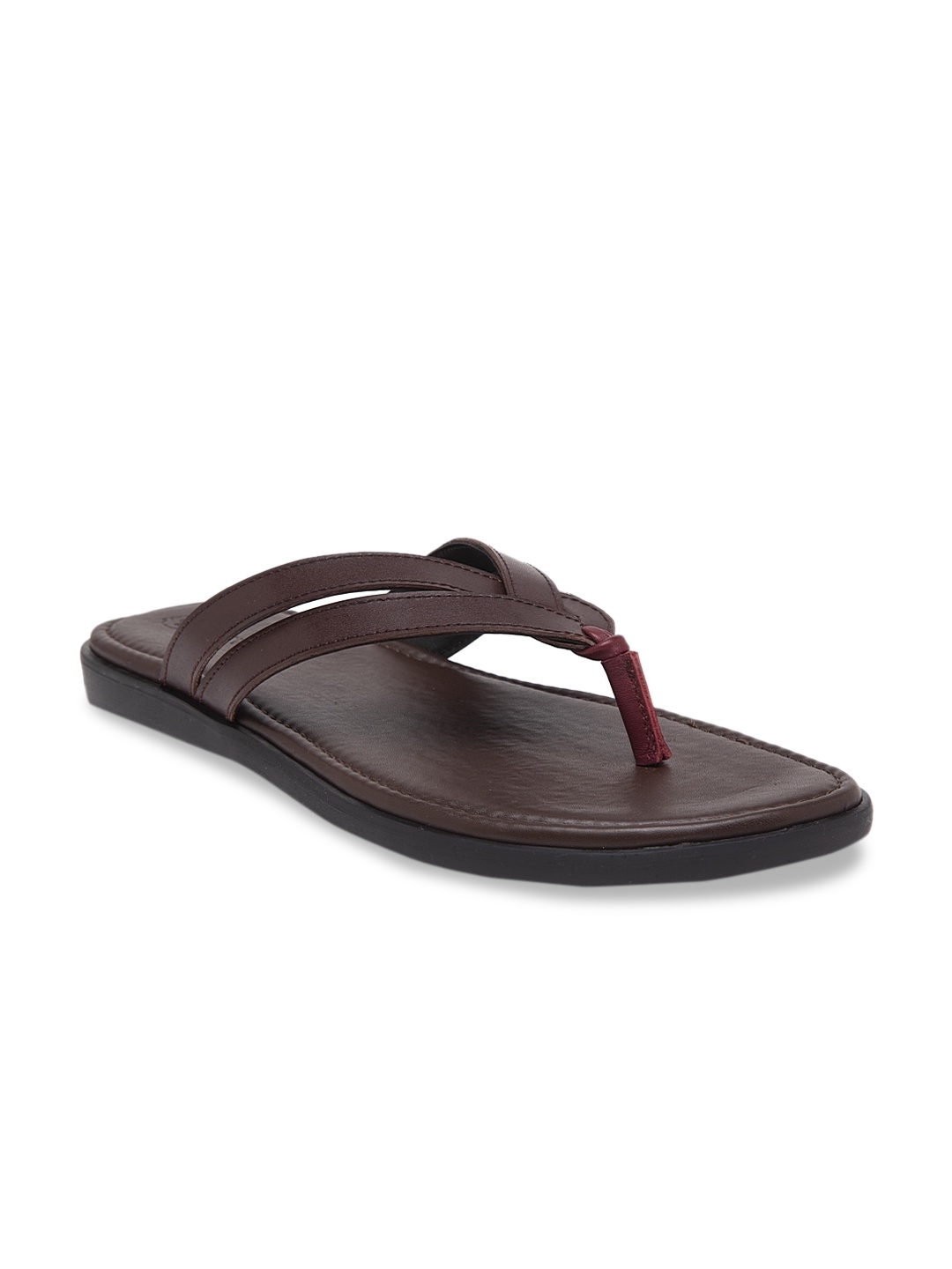

BEAVER Men Brown Leather Comfort Sandals