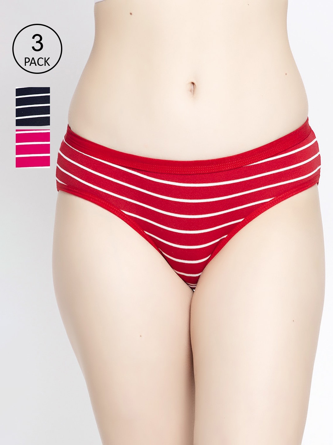 

GRACIT Women Pack of 3 Assorted Hipster Briefs PW25-03-05-07
