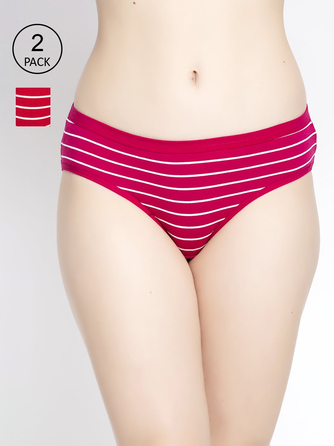 

GRACIT Women Pack of 2 Assorted Hipster Briefs PW25-03-07