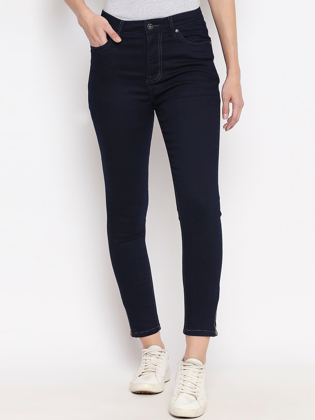 

People Women Blue Skinny Fit Jeans