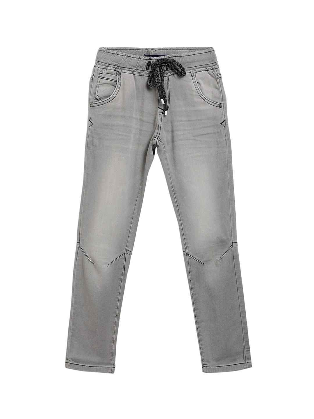 

Pepe Jeans Boys Grey Slim Fit Mid-Rise Clean Look Jeans