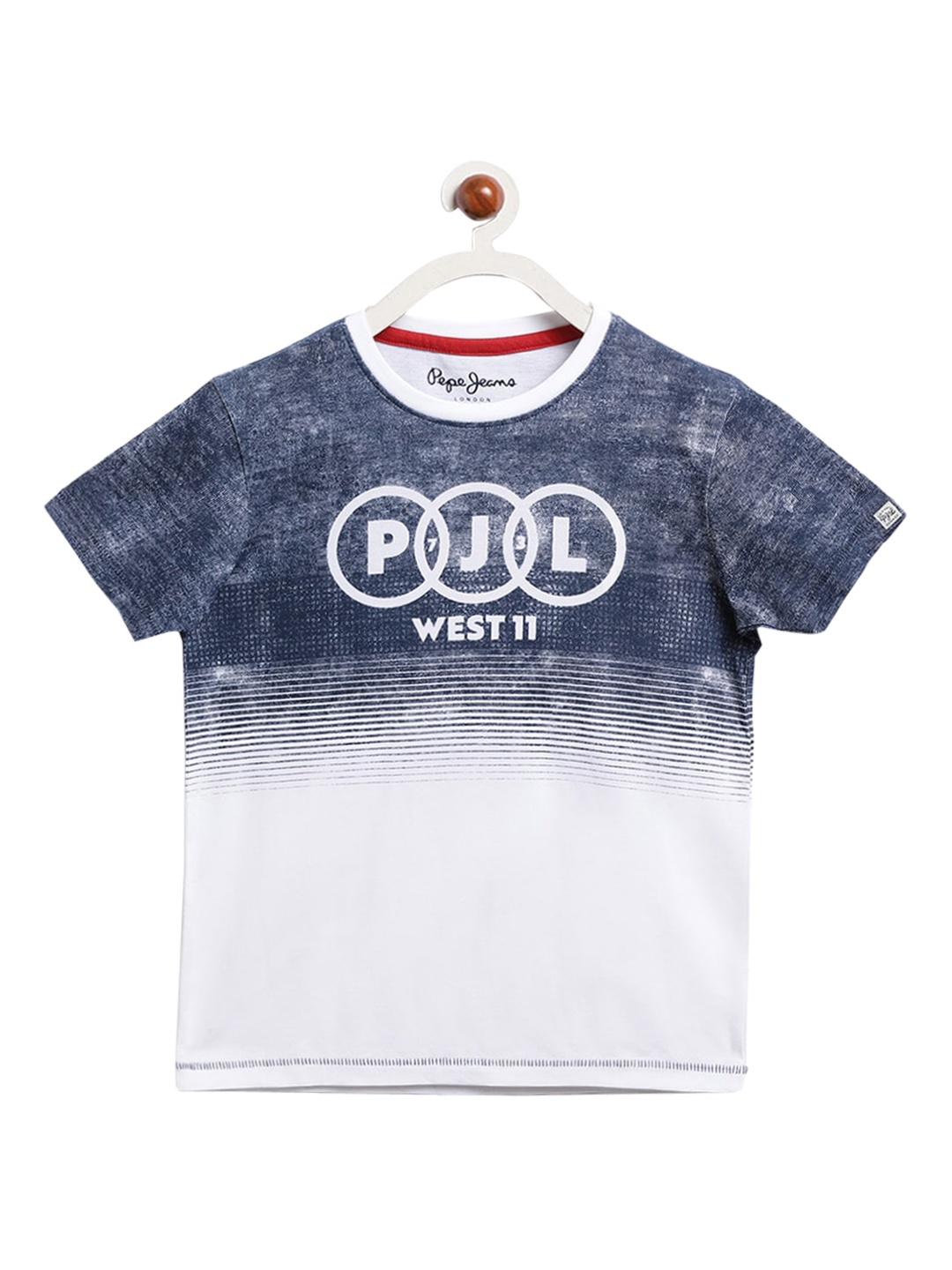 

Pepe Jeans Boys Navy Blue Dyed Round Neck T-shirt