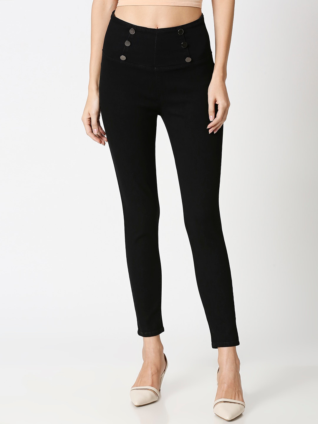 

High Star Women Black Solid Slim Fit Stretchable Jeggings
